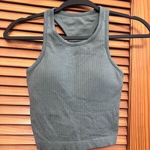 lululemon athletica Blue Ribbed Tank Top